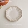 Plato de Cerámica con Borde Barroco – Estilo Vintage y Elegancia Clásica