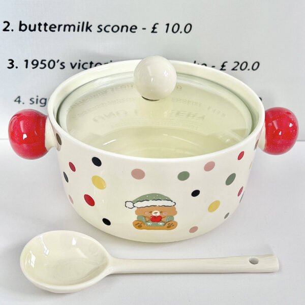 Cuenco de Ceramica con Cuchara