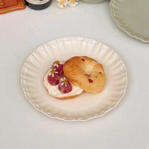 Set de Vajilla de Cerámica – “Dulce Cereza” (4 piezas)
