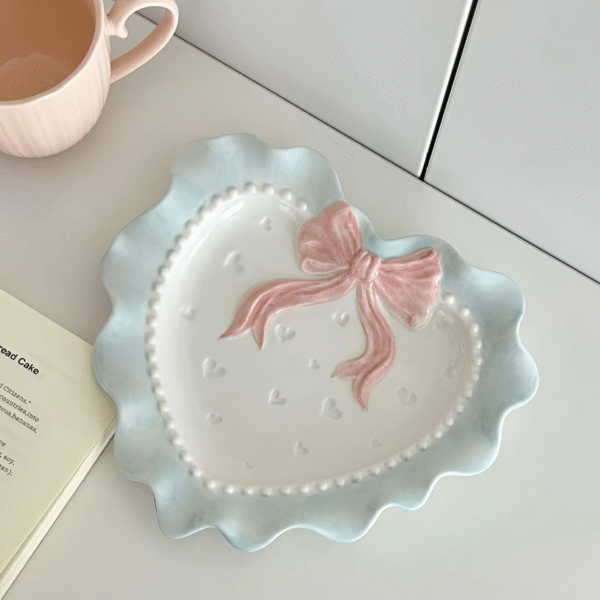 Plato de Corazón con Lazo